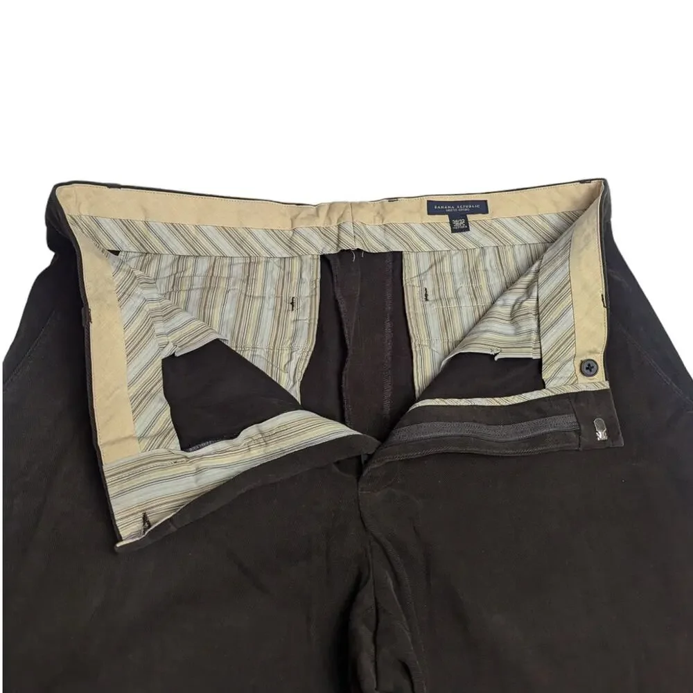 Banana Republic Dark Brown Dress Chino Size 38/32